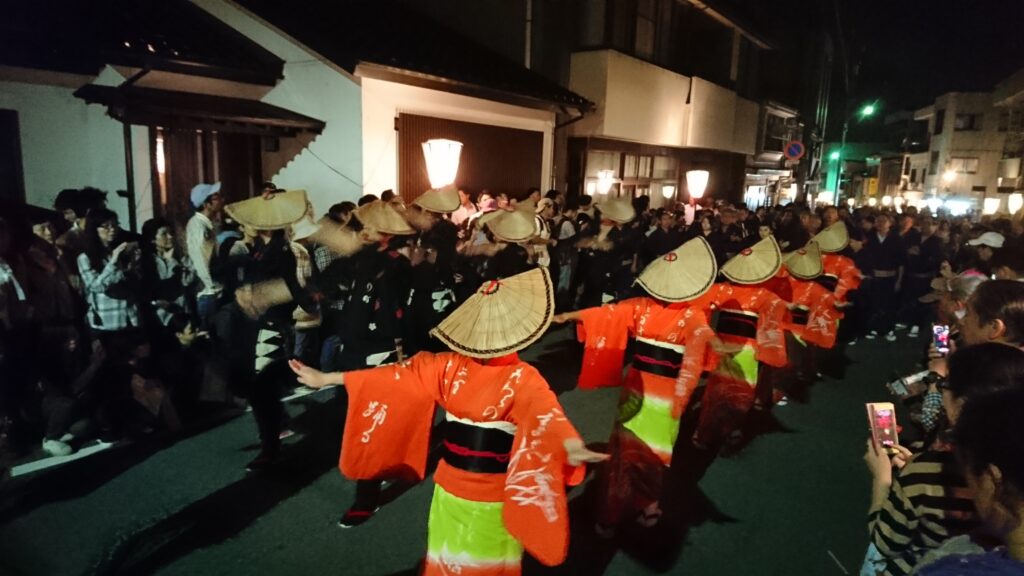 車中泊：富山県　富山市　おわら風の盆